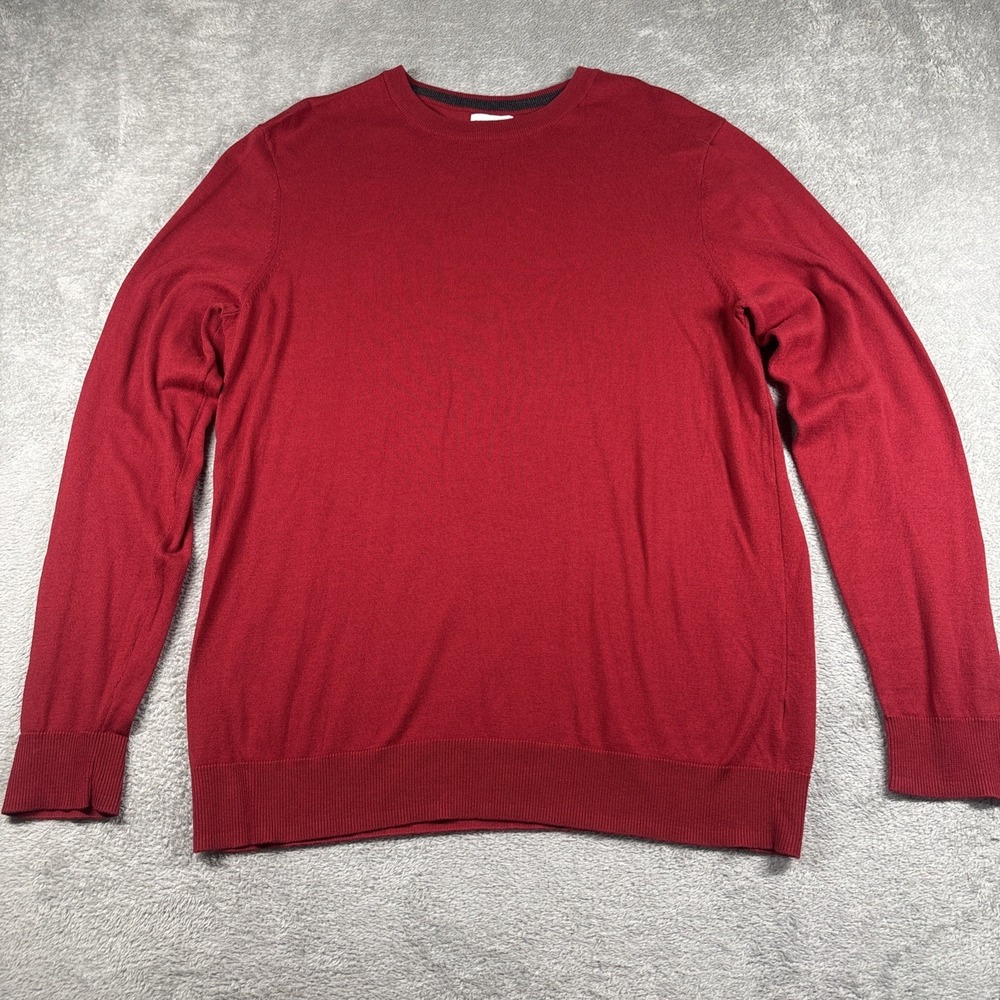 Vintage 1996-2003 Old Navy Red‎ Knit Sweater Men's Size XL